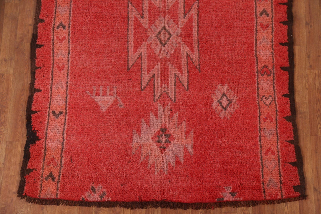 Vintage Moroccan Oriental Area Rug 5x11