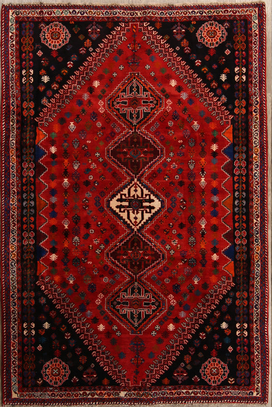 7x10 Abadeh Shiraz Persian Area Rug