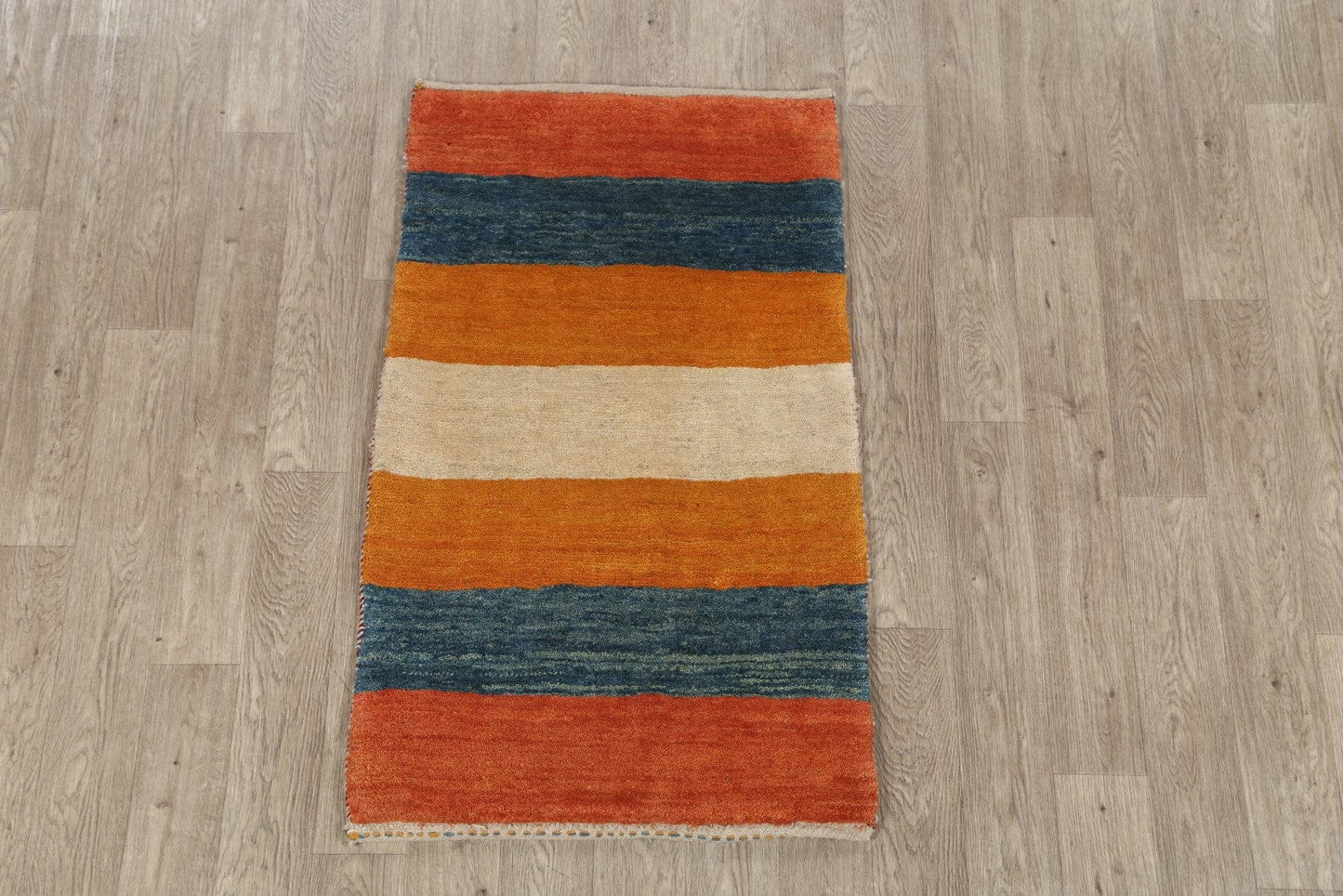 Striped Gabbeh Shiraz Persian Area Rug 3x5