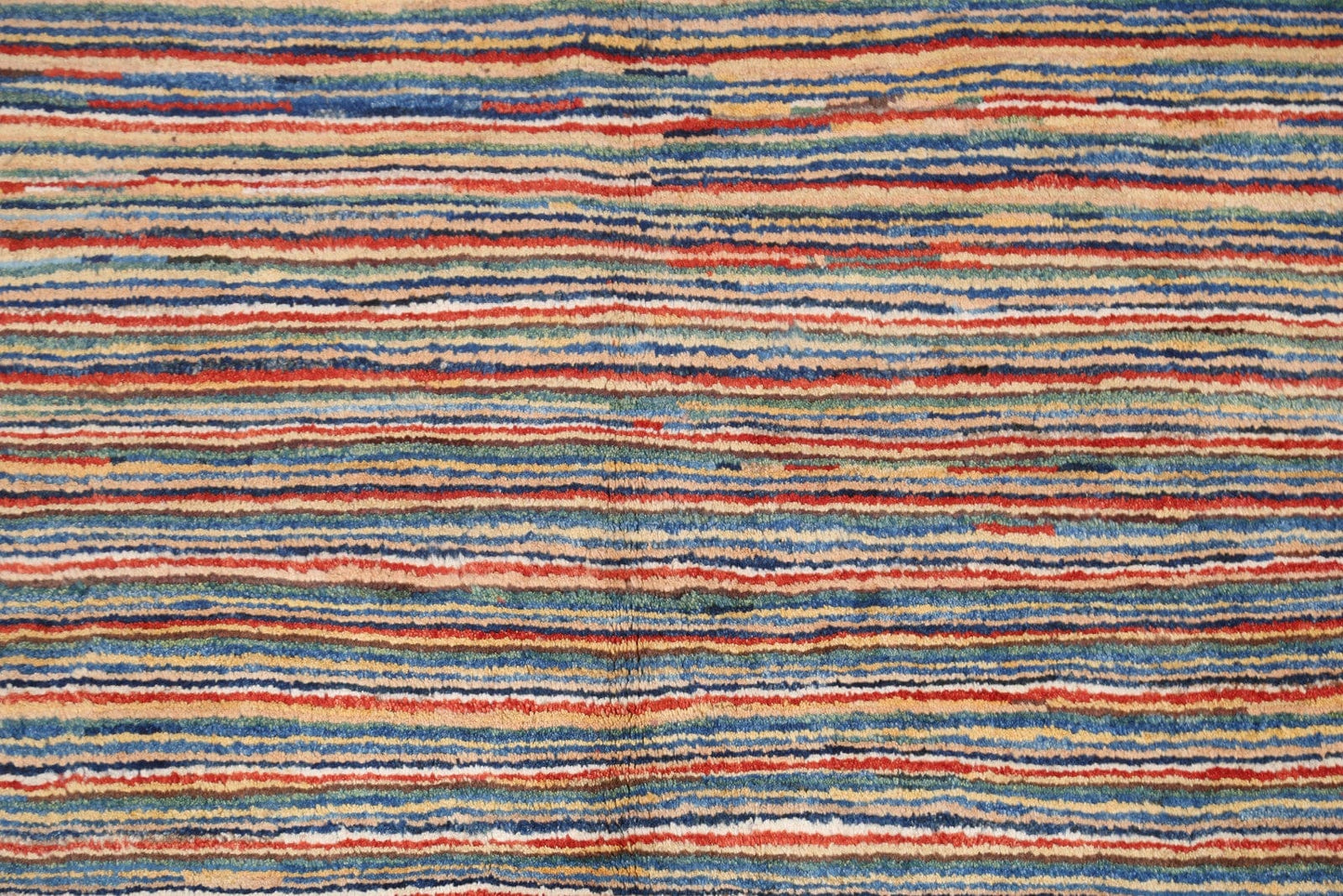 Striped Gabbeh Persian Area Rug 5x7