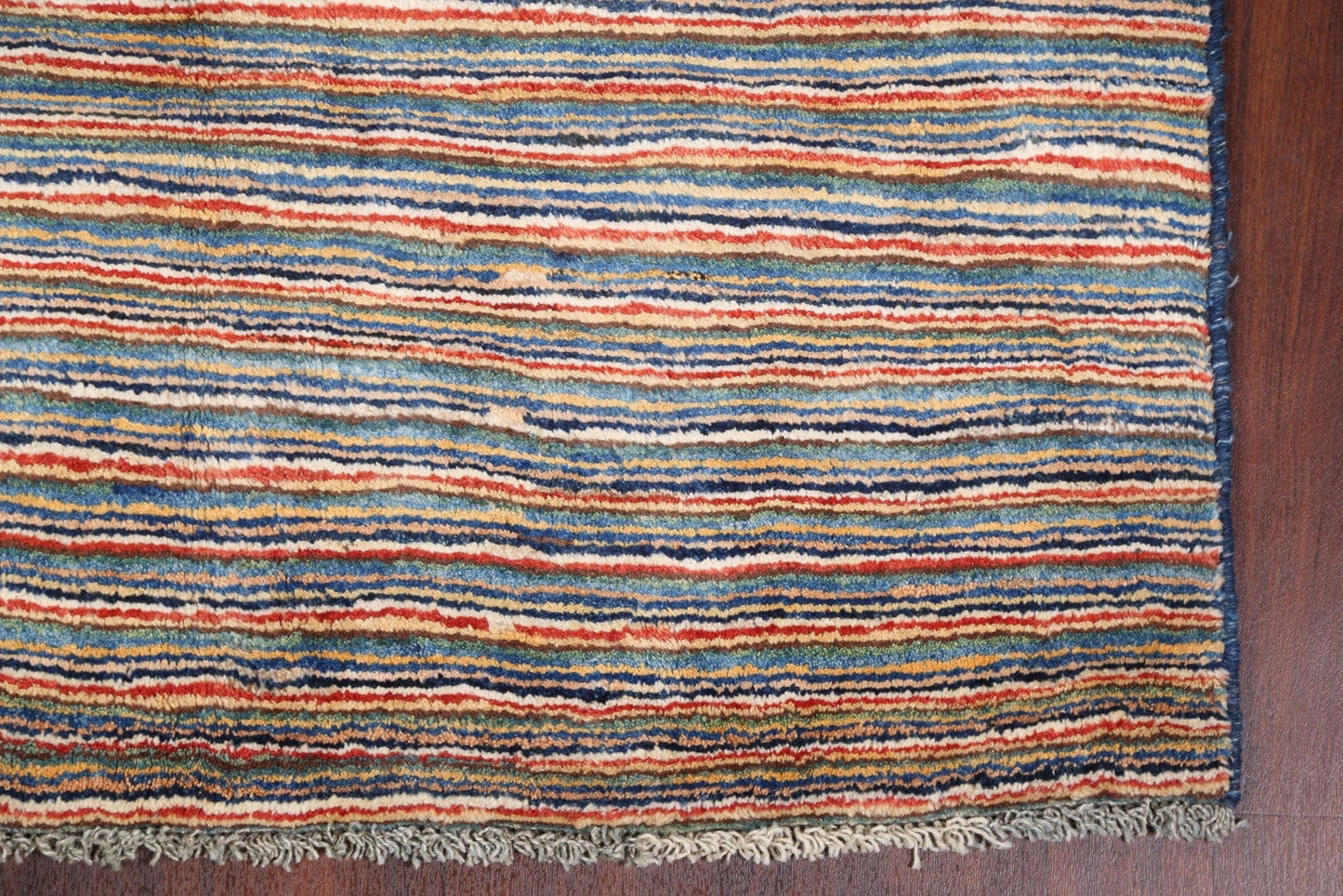 Striped Gabbeh Persian Area Rug 5x7