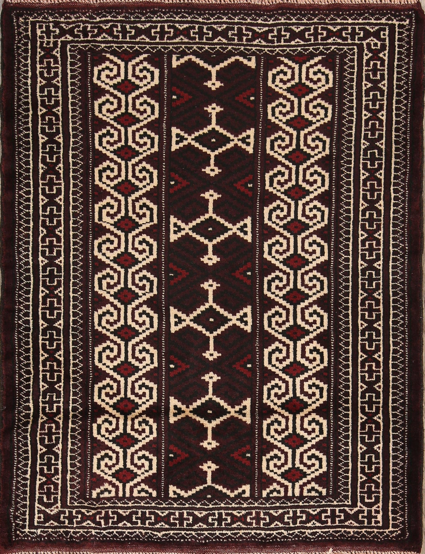 3x4 Balouch Persian Area Rug