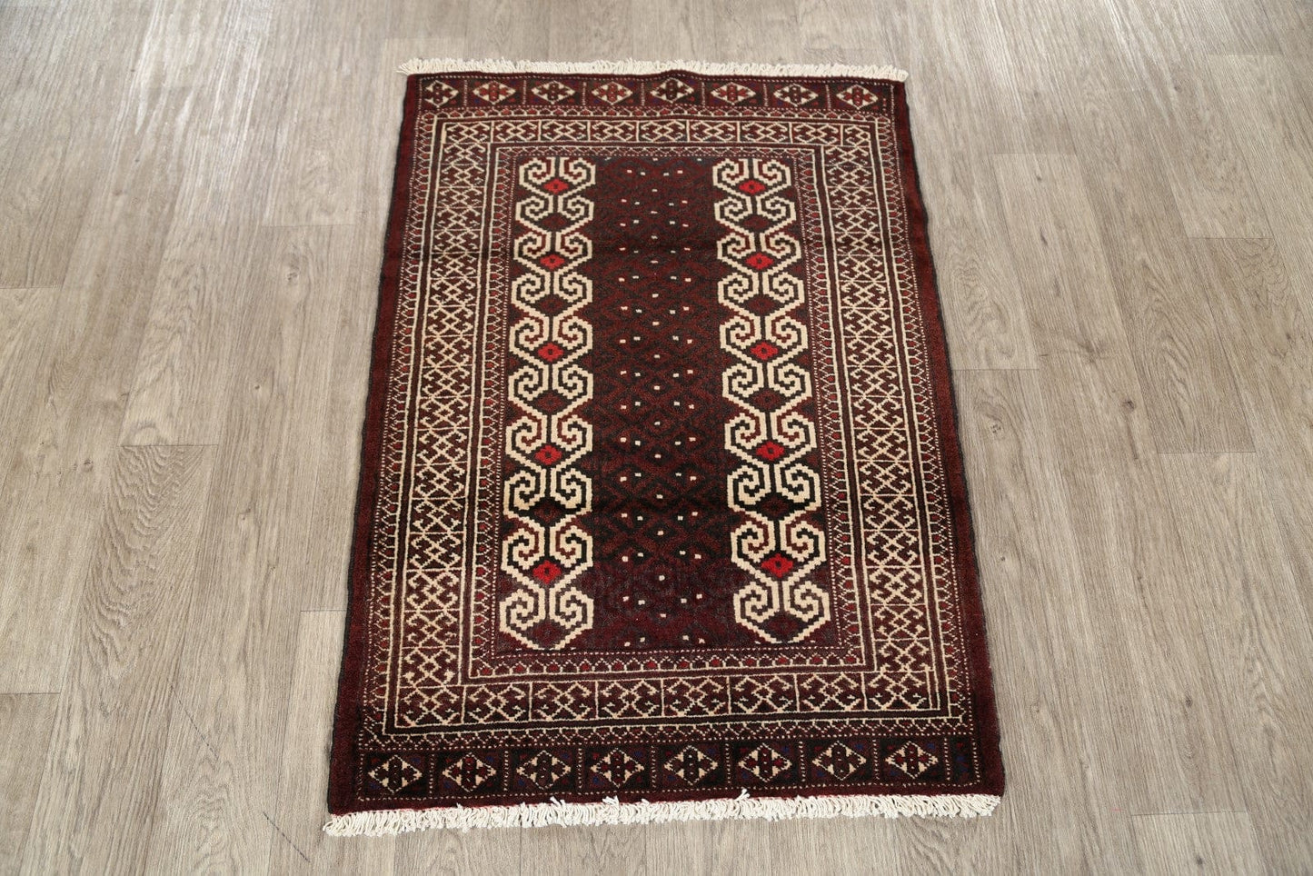 3x4 Balouch Persian Area Rug