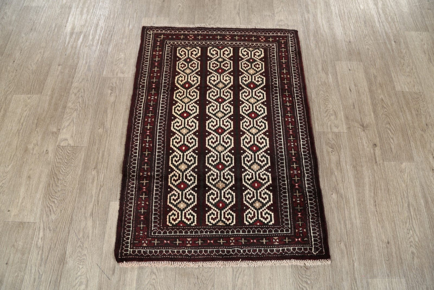 3x4 Balouch Turkoman Persian Area Rug