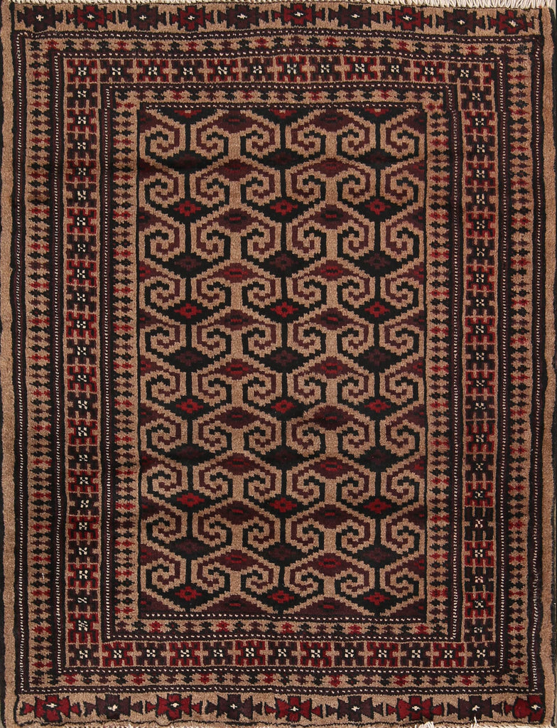 3x4 Balouch Persian Area Rug