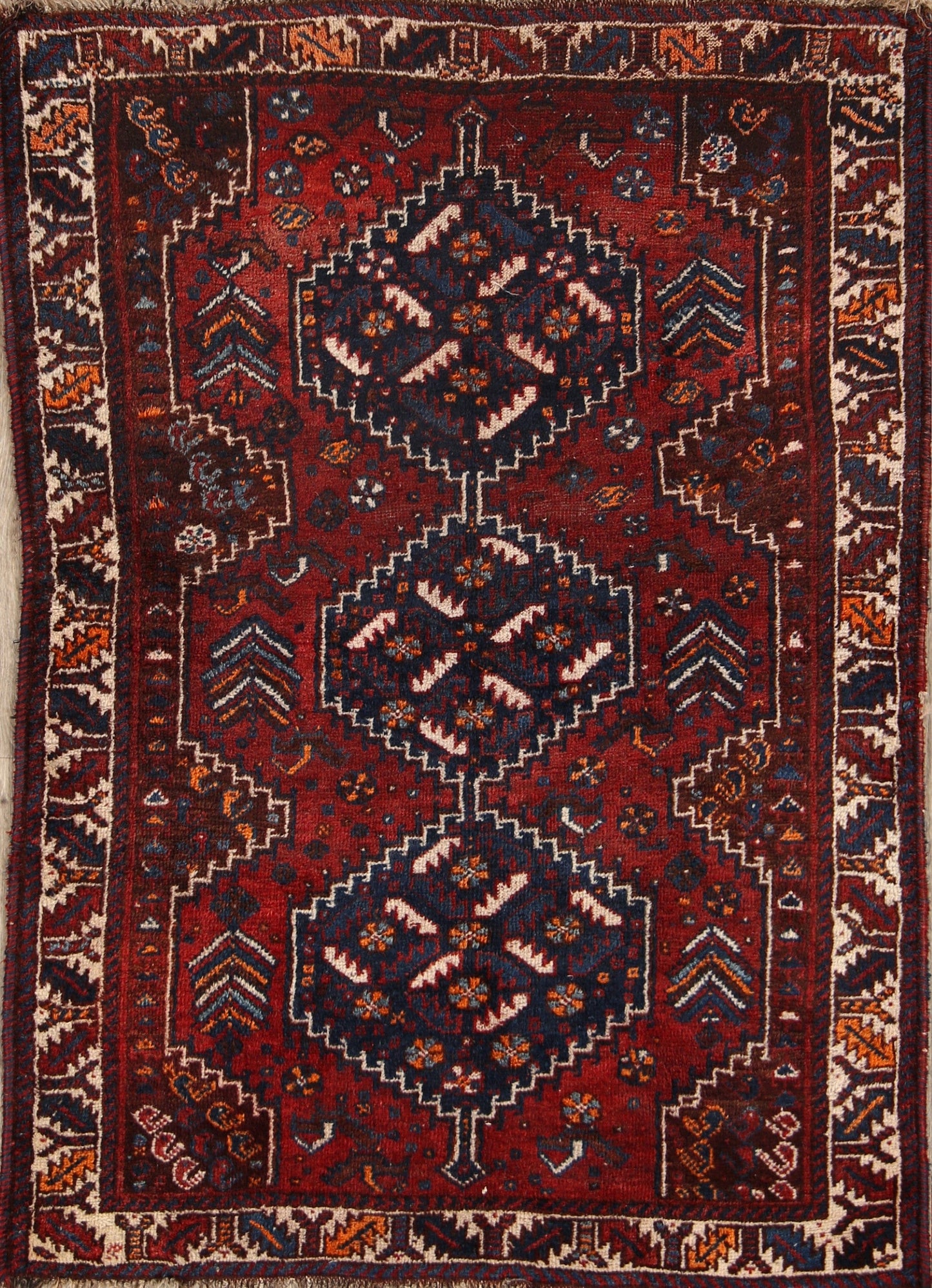 Antique 4x5 Shiraz Persian Area Rug