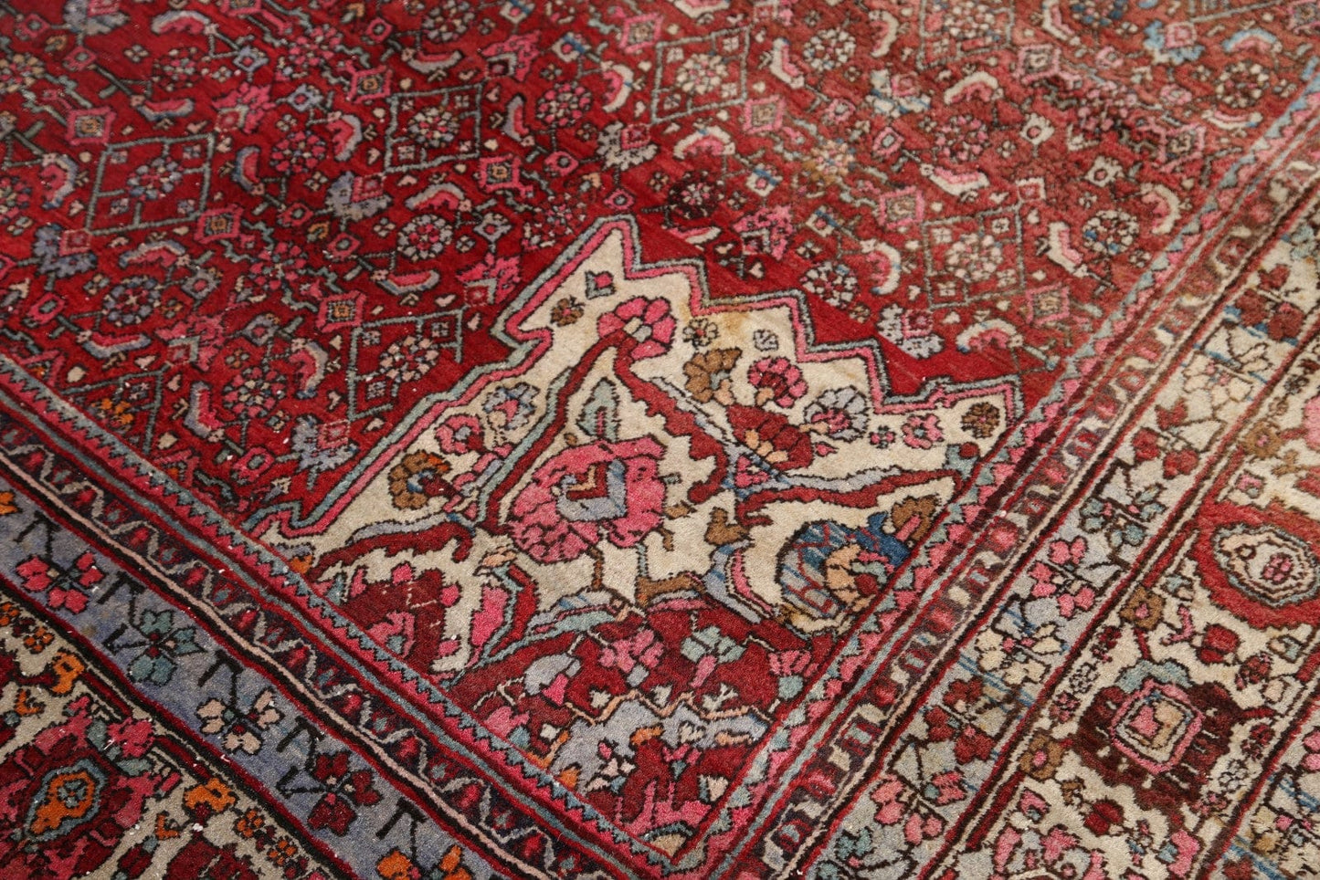 Antique Persian Bidjar Area Rug 7x11