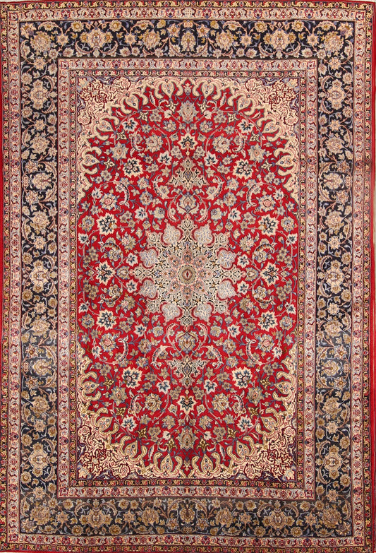 Traditional Najafabad Isfahan Persian Area Rug 8x12