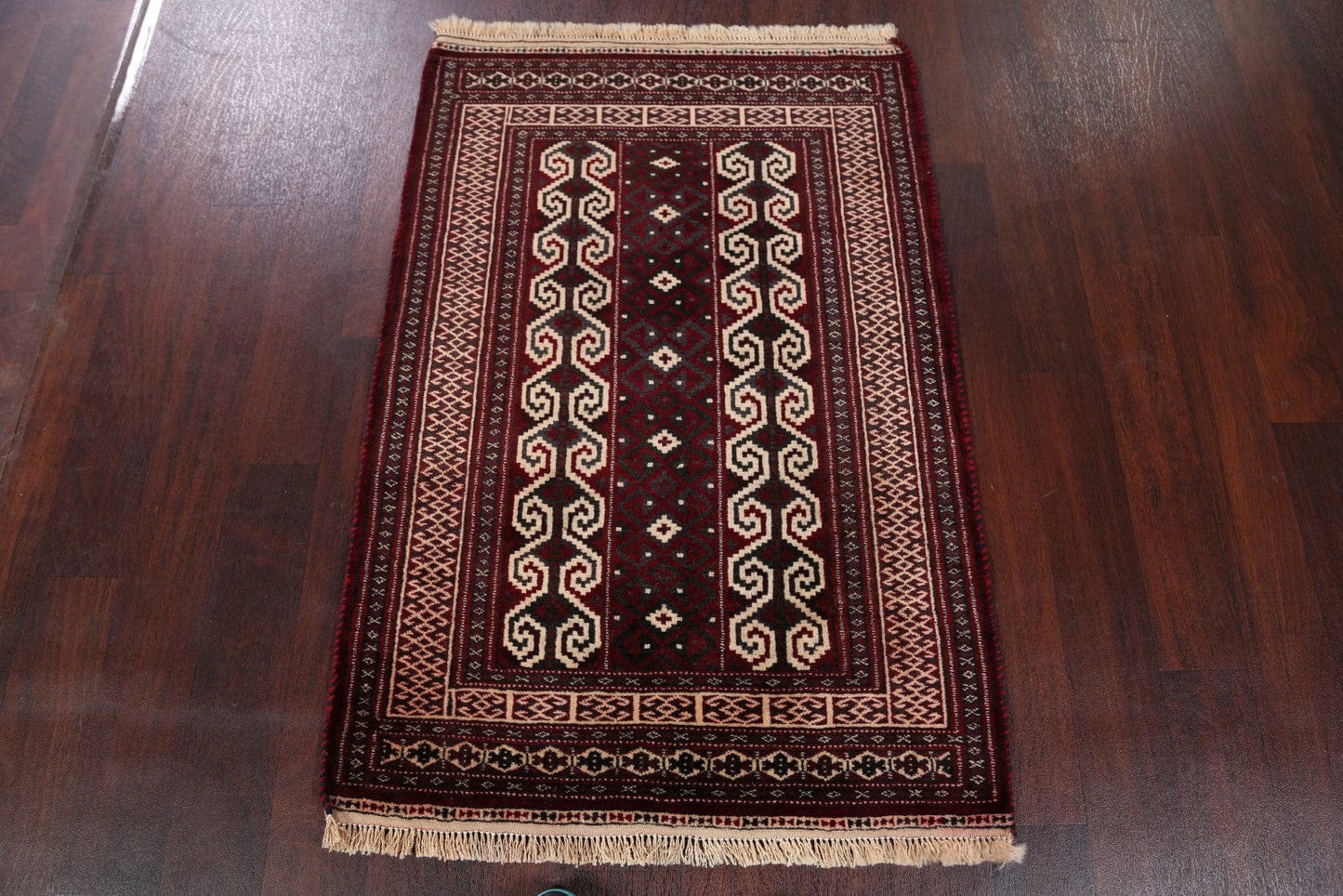 3x4 Balouch Turkoman Persian Area Rug