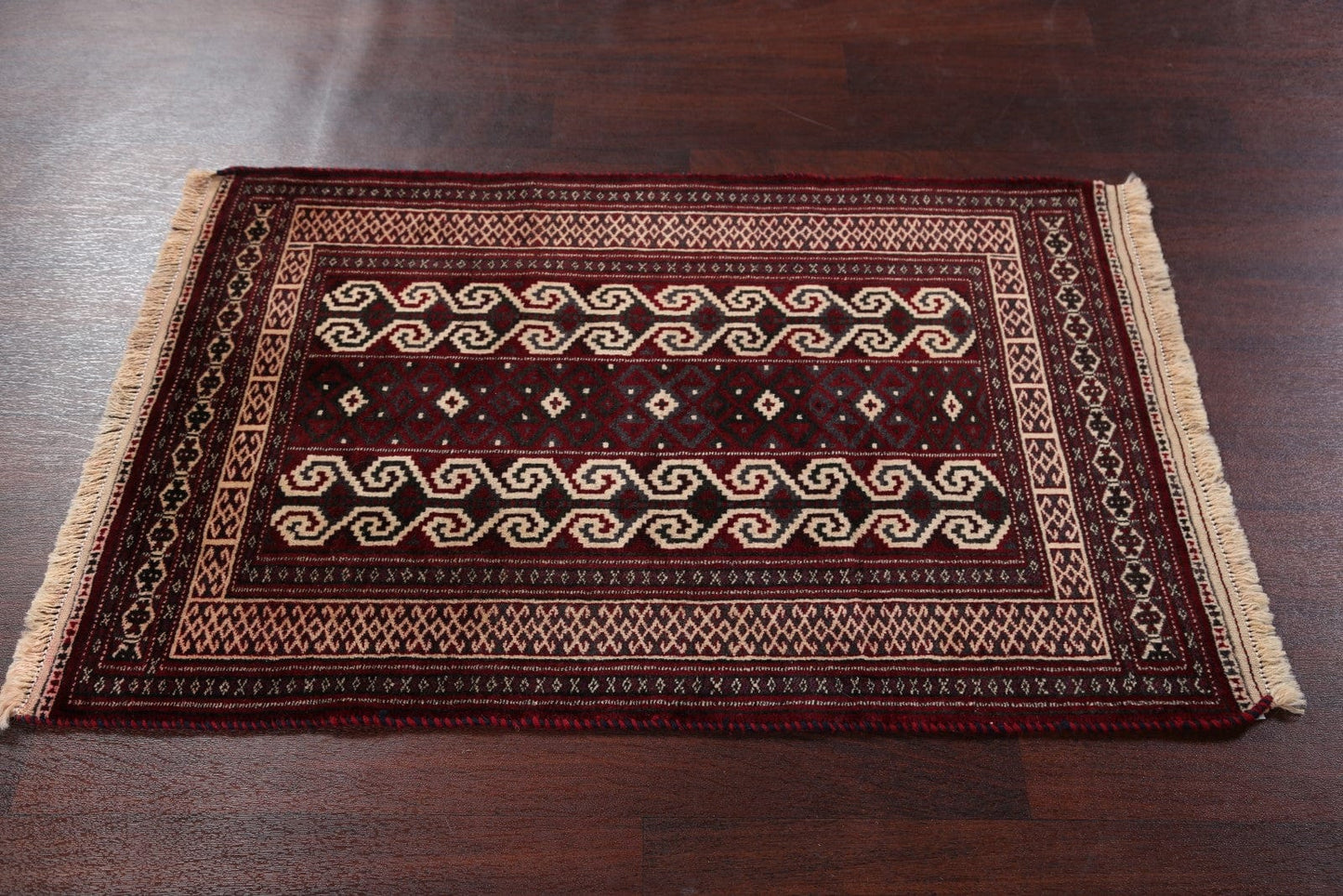 3x4 Balouch Turkoman Persian Area Rug