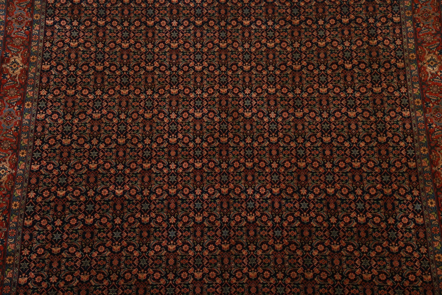 All Over Geometric 7x10 Senneh Persian Area Rug