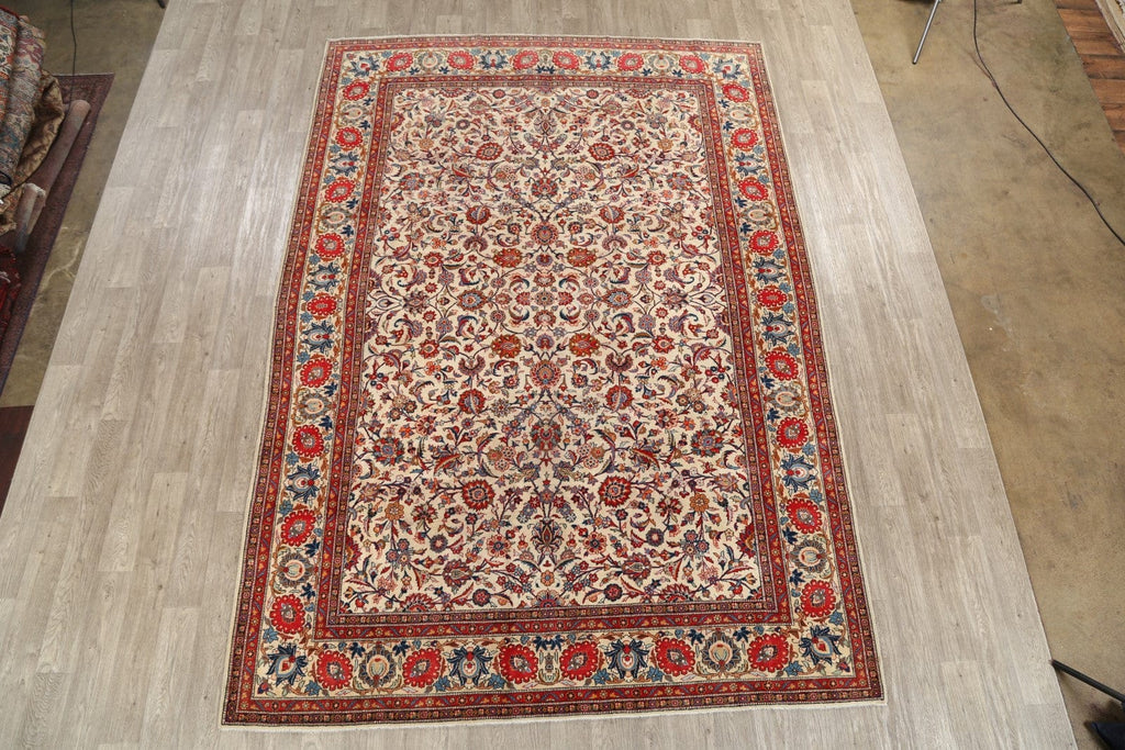 Floral 8x11 Kashan Persian Area Rug