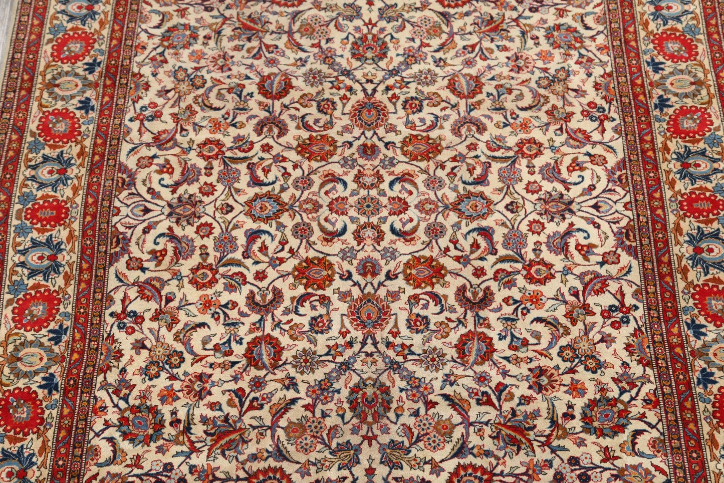 Floral 8x11 Kashan Persian Area Rug