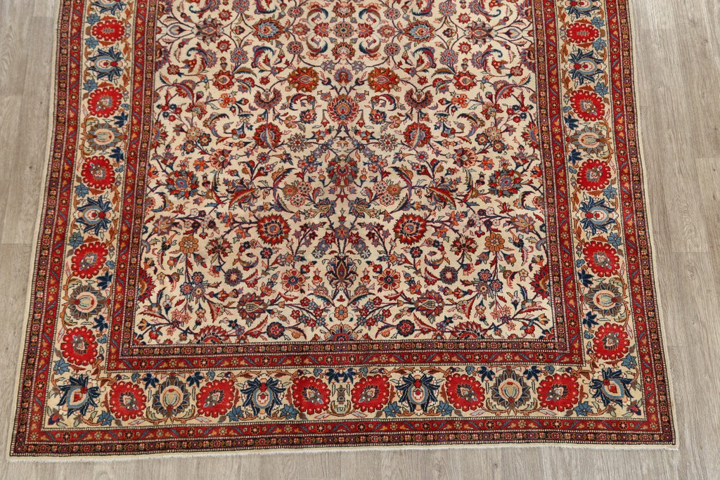 Floral 8x11 Kashan Persian Area Rug