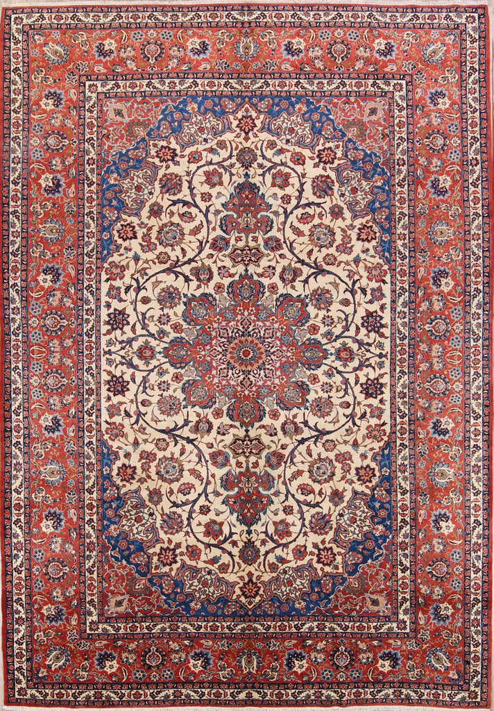 Floral 9x13 Isfahan Persian Area Rug