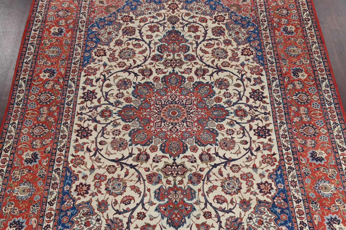 Floral 9x13 Isfahan Persian Area Rug