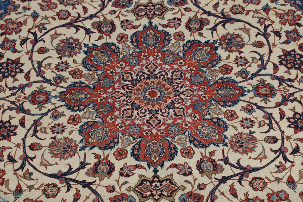 Floral 9x13 Isfahan Persian Area Rug
