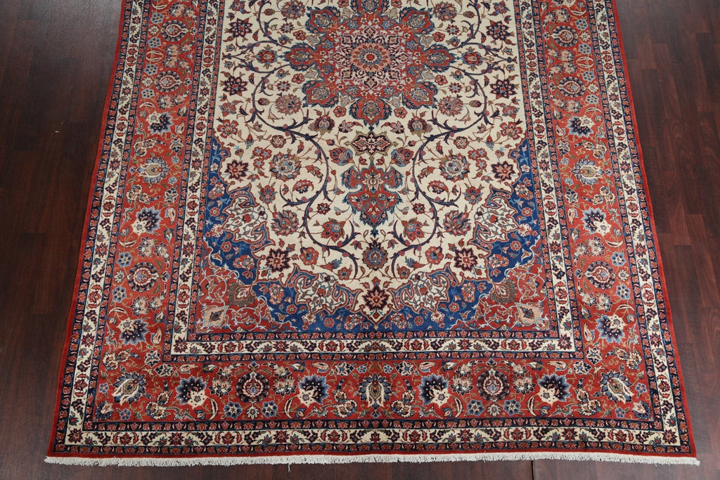 Floral 9x13 Isfahan Persian Area Rug