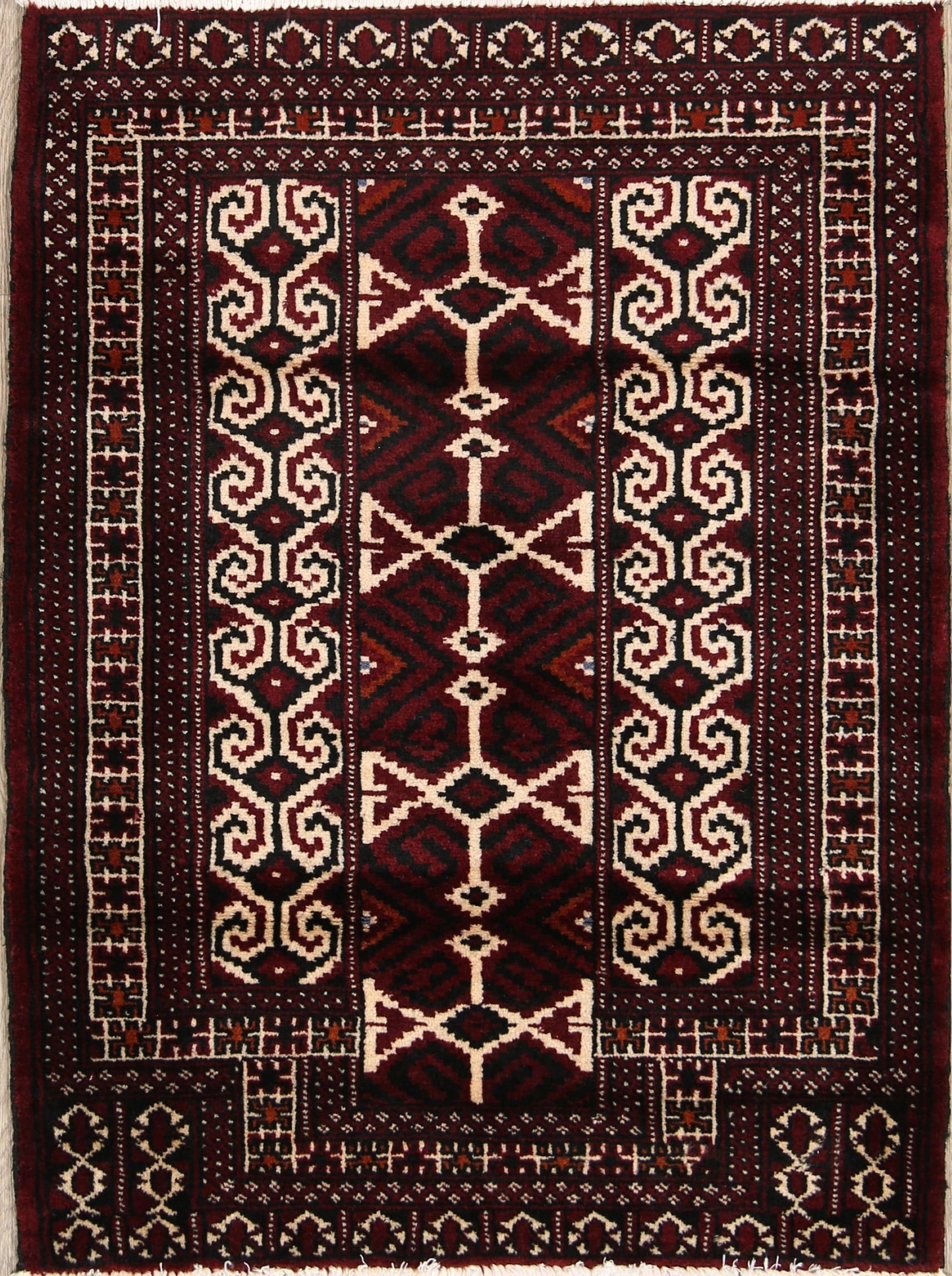 3x4 Turkoman Persian Area Rug