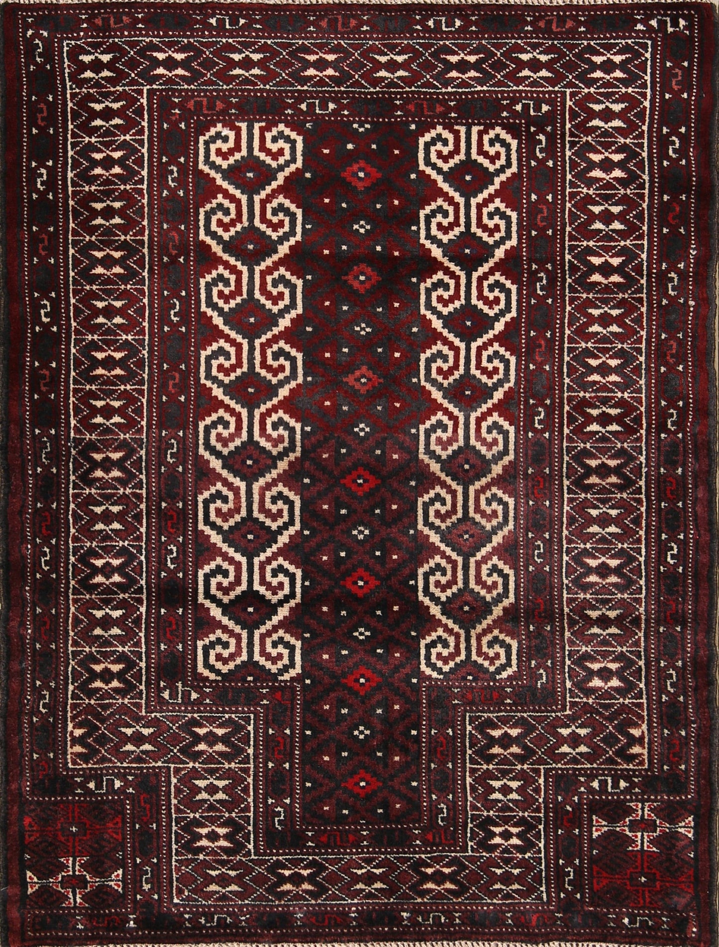 3x4 Turkoman Persian Area Rug