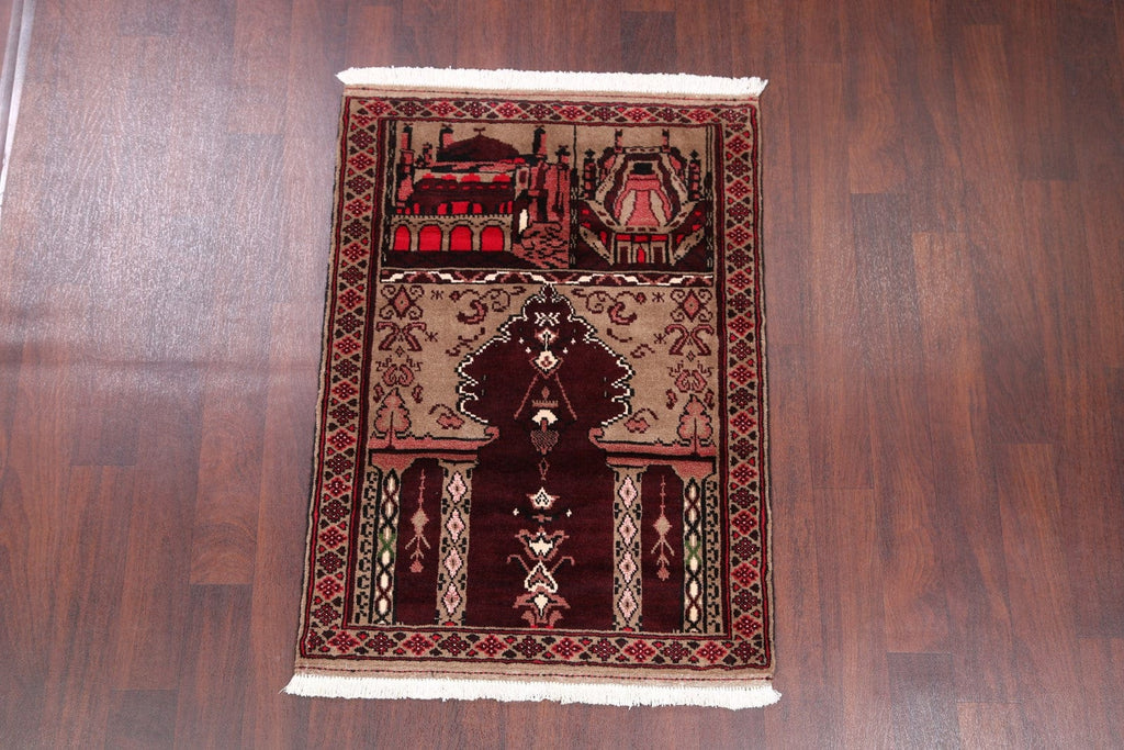 3x4 Balouch Turkoman Persian Area Rug