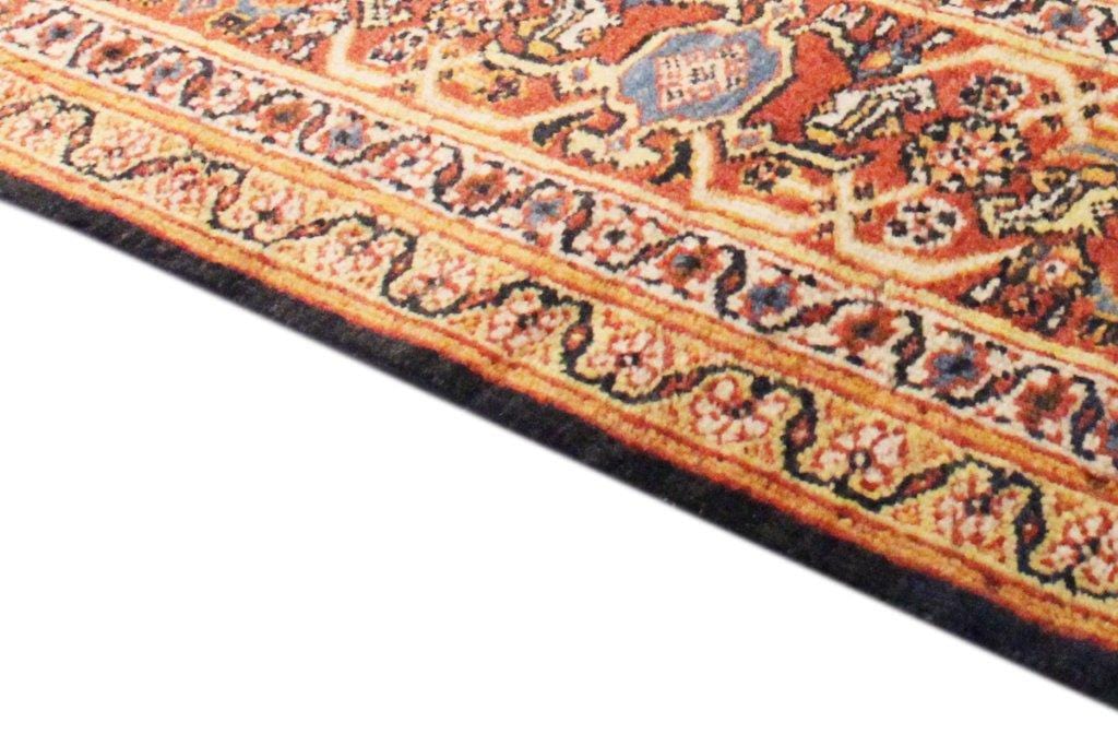 Antique Sultanabad Collection Navy Lamb's Wool Area Rug-12' 0" X 19' 0"