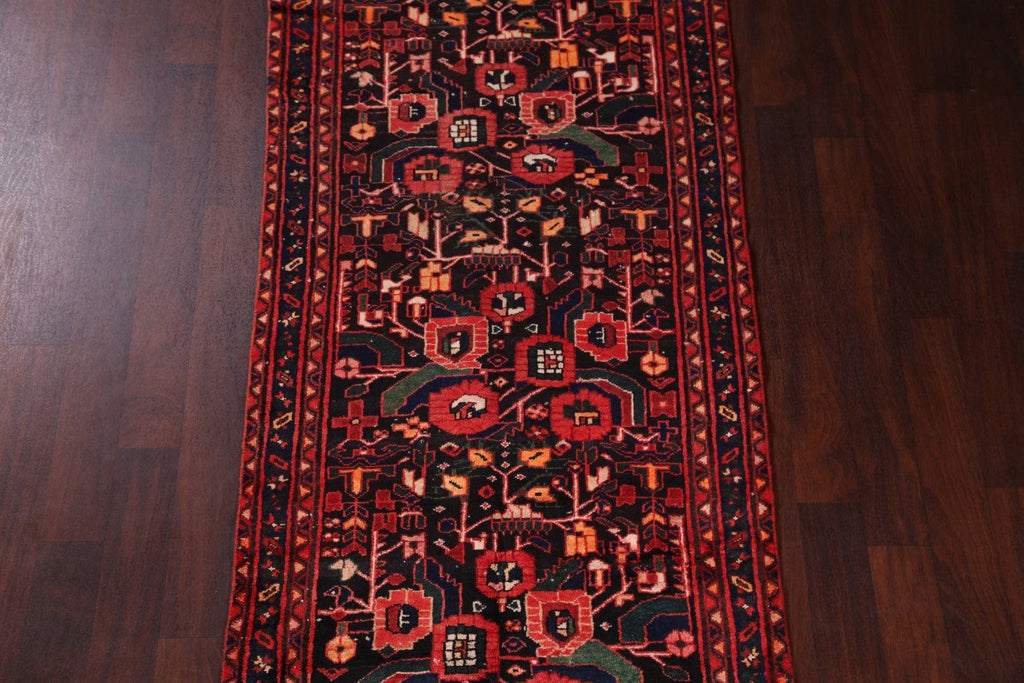 Geometric Hamedan Persian Runner Rug 4x10