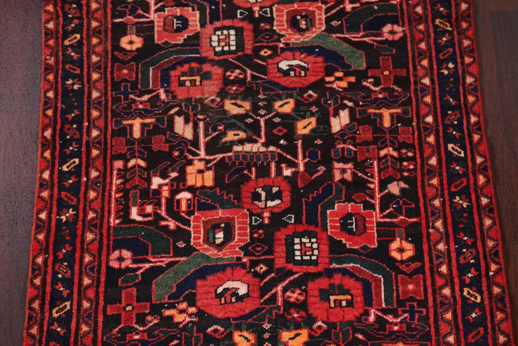 Geometric Hamedan Persian Runner Rug 4x10