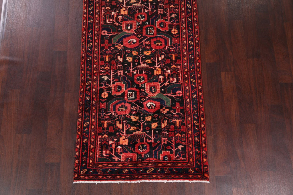 Geometric Hamedan Persian Runner Rug 4x10