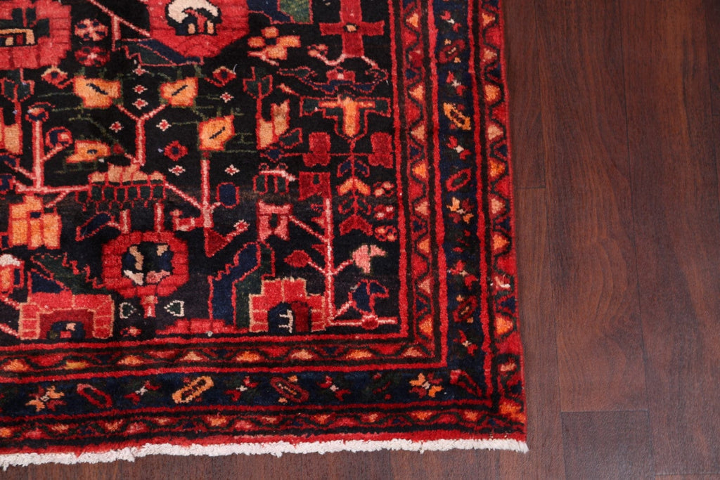 Geometric Hamedan Persian Runner Rug 4x10