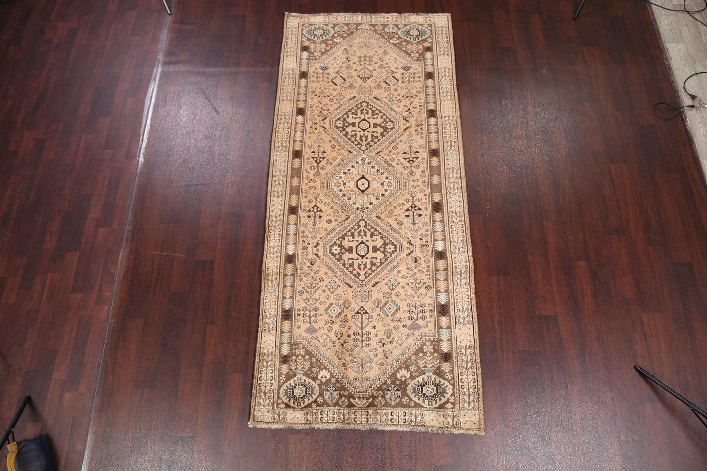 4x10 Abadeh Nafar Shiraz Persian Rug Runner