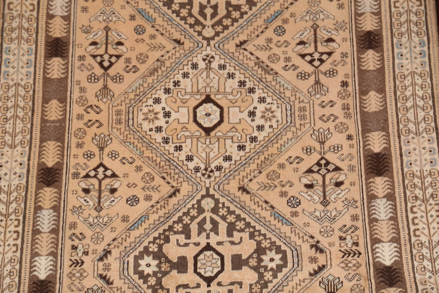 4x10 Abadeh Nafar Shiraz Persian Rug Runner