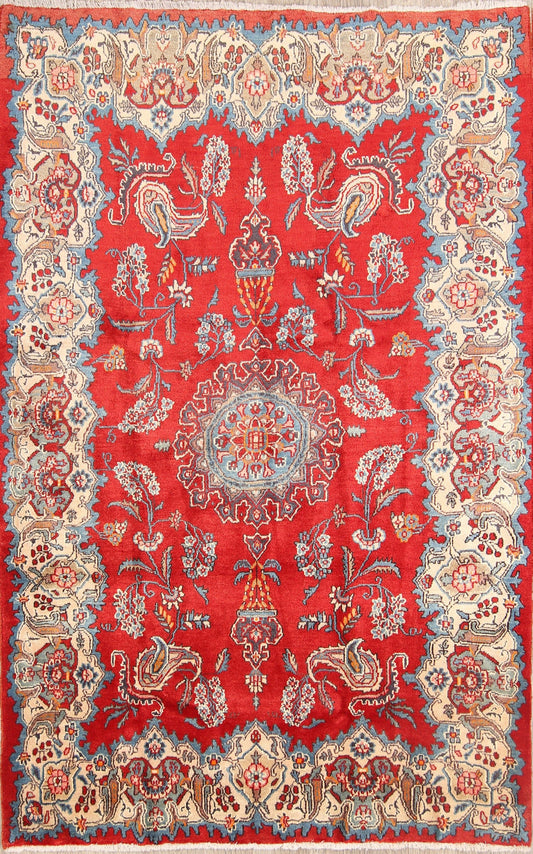 4x7 Sarouk Persian Area Rug