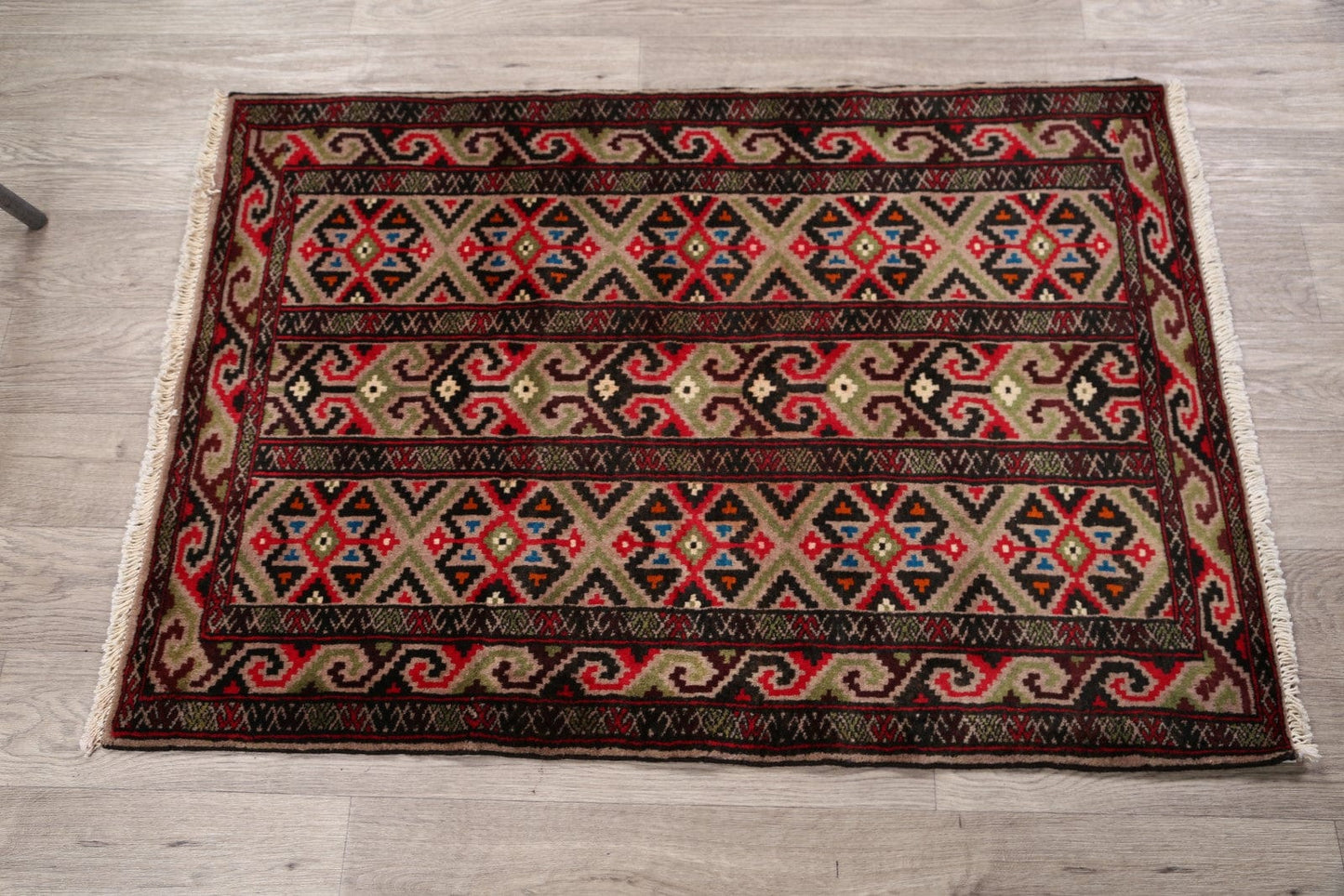 3x4 Turkoman Persian Area Rug