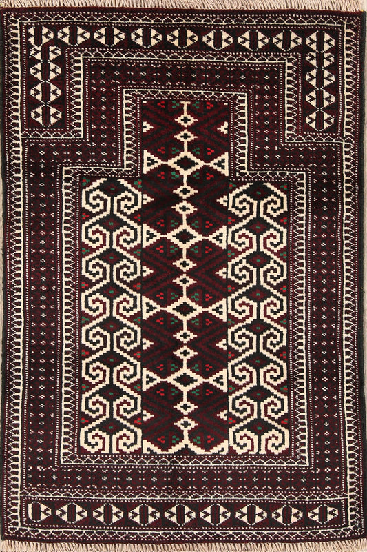 3x4 Turkoman Persian Area Rug