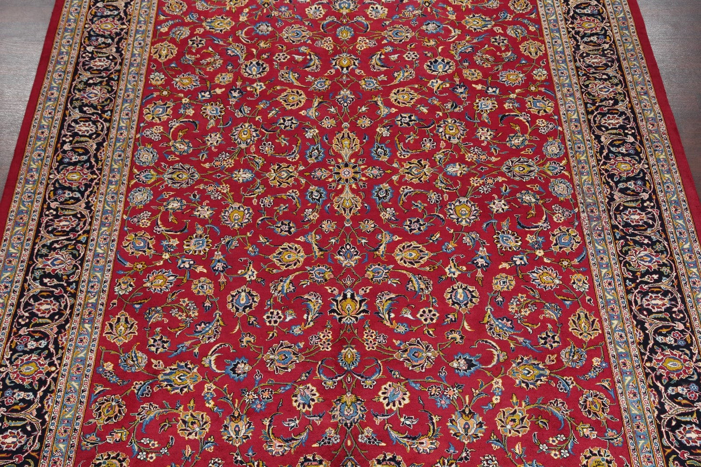 Floral 10x13  Kashan Persian Area Rug