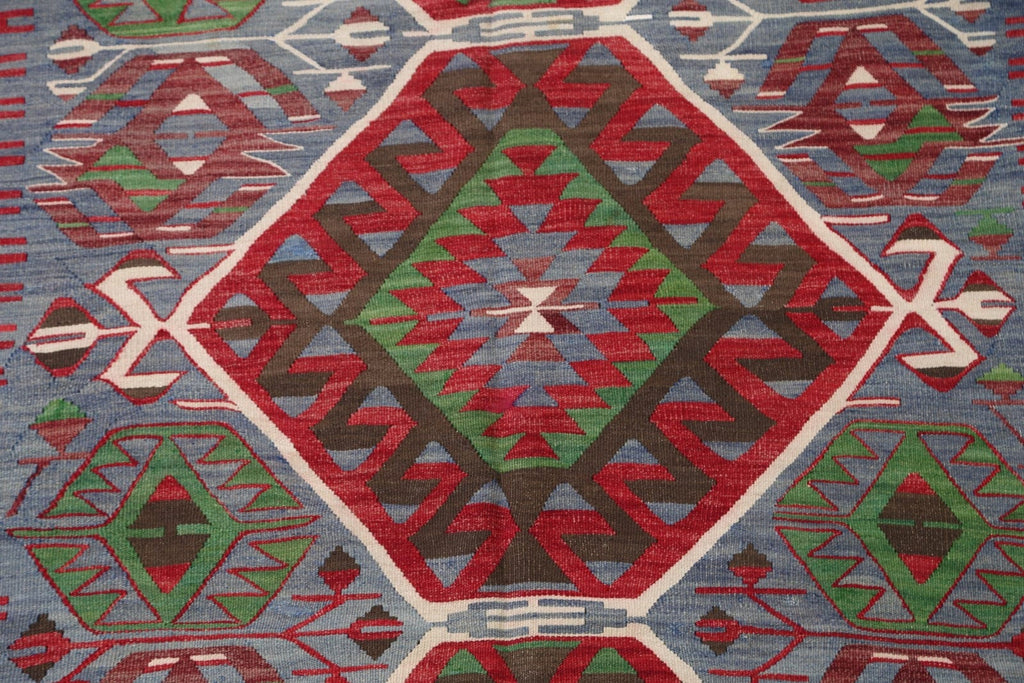 5x10 Kilim Vegetable Dye Russian Oriental Area Rug