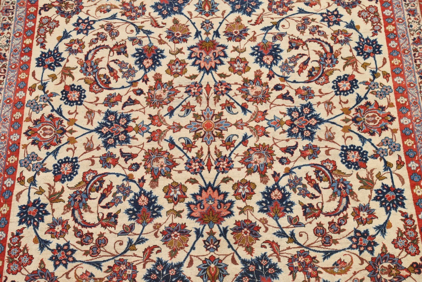 Floral 9x13 Isfahan Persian Area Rug