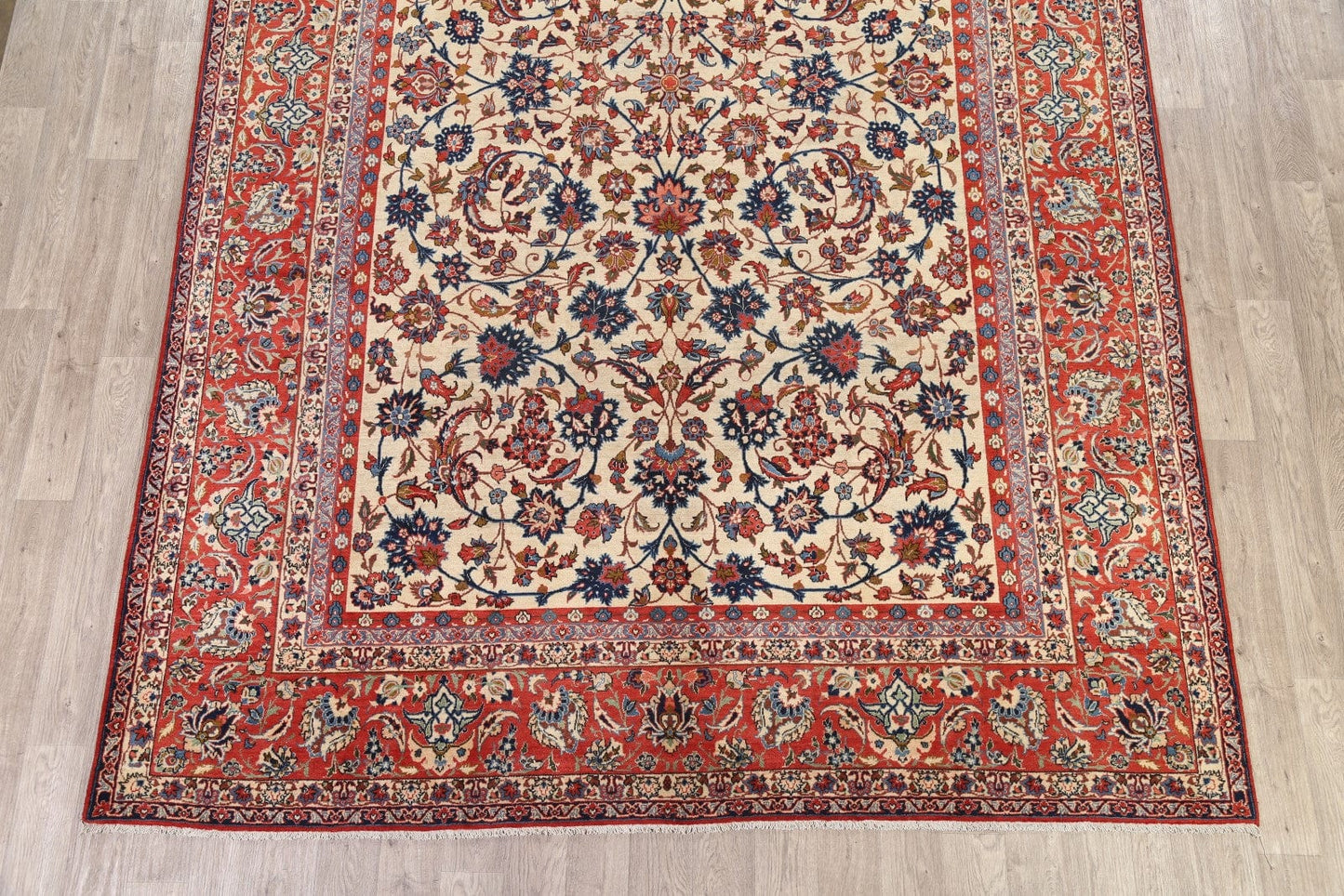 Floral 9x13 Isfahan Persian Area Rug