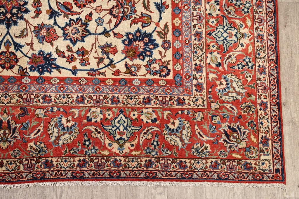 Floral 9x13 Isfahan Persian Area Rug