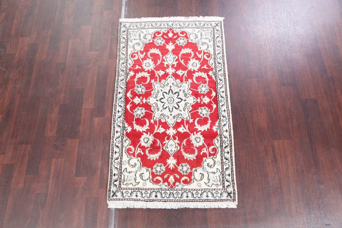 Floral Nain Isfahan Persian Area Rug 3x5