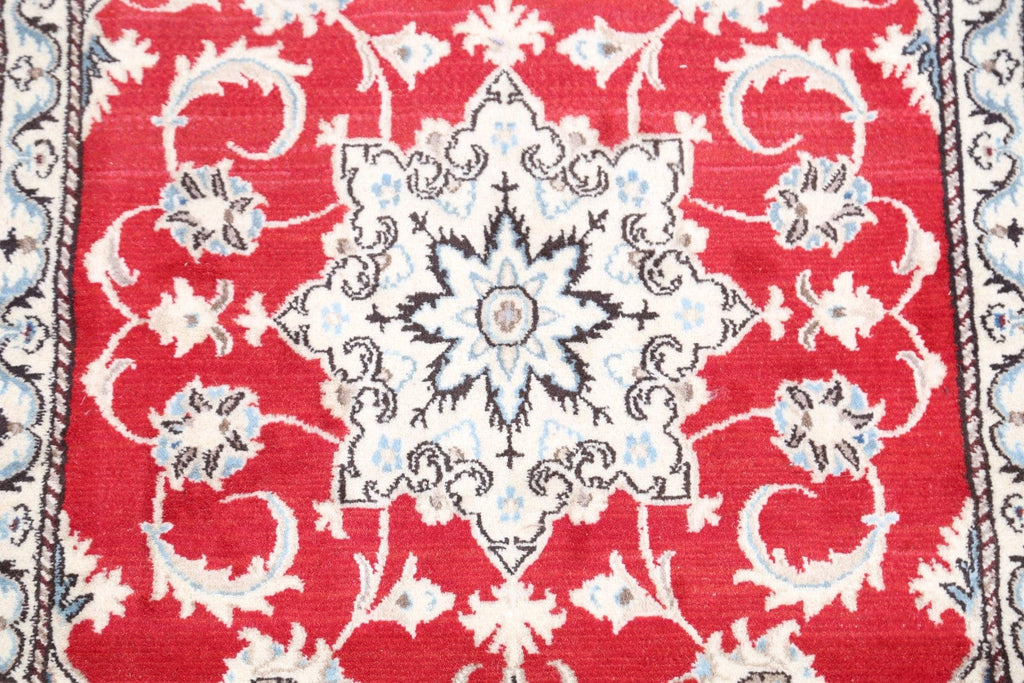 Floral Nain Isfahan Persian Area Rug 3x5