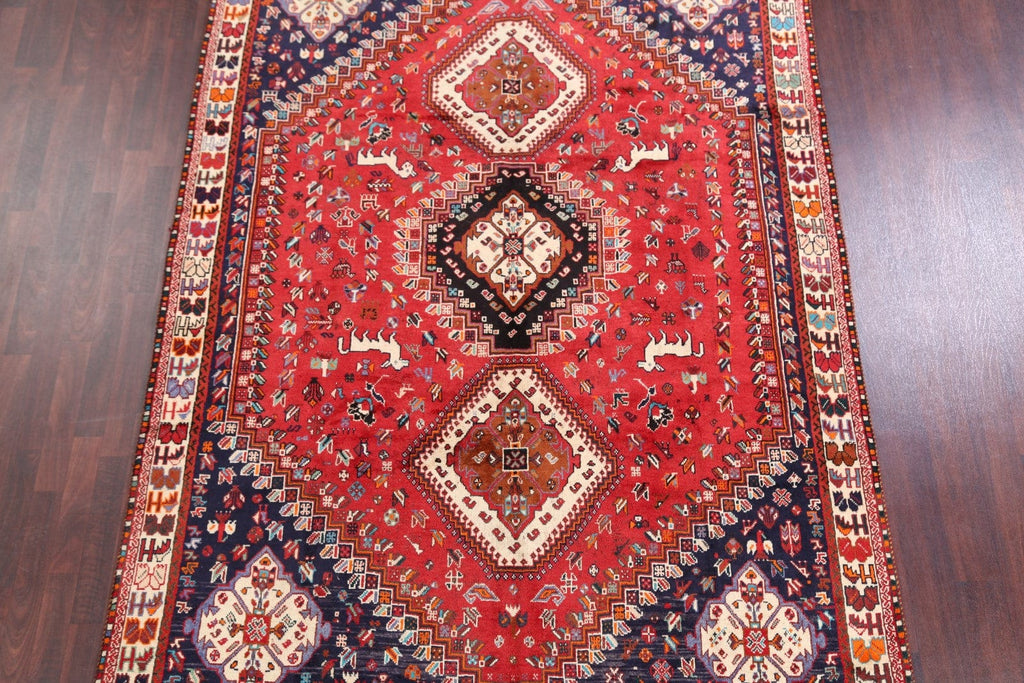 Tribal Geometric Shiraz Persian Area Rug 7x10