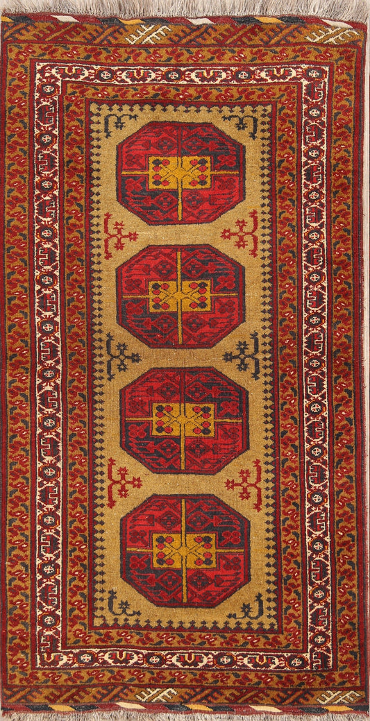 Geometric Balouch Afghan Oriental Area Rug 4x7