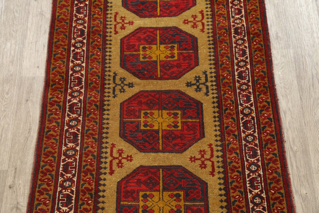 Geometric Balouch Afghan Oriental Area Rug 4x7