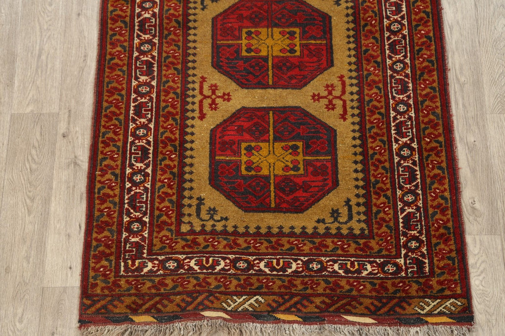 Geometric Balouch Afghan Oriental Area Rug 4x7