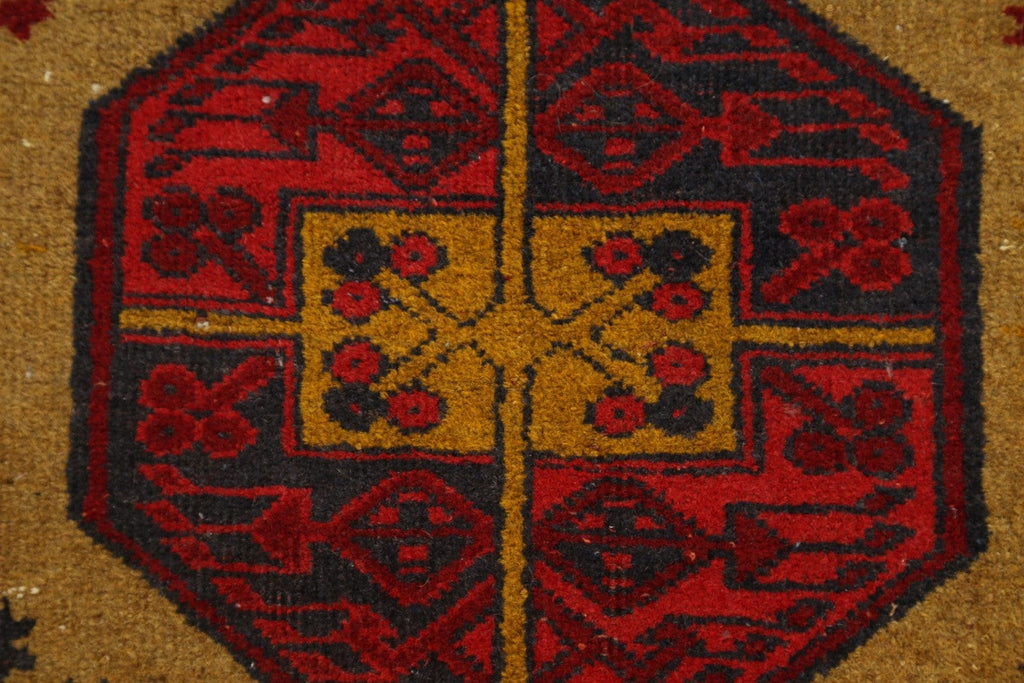 Geometric Balouch Afghan Oriental Area Rug 4x7