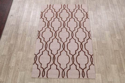 Geometric Trellis Hand-tufted Area Rug 5x8