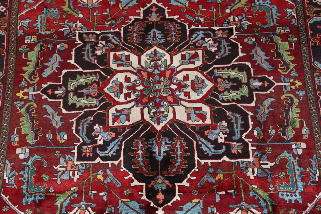 Geometric Heriz Serapi Persian Area Rug 7x11