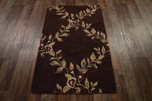 Tropical Floral Hand-Tufted Rug 3x5